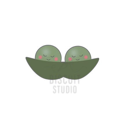 Two peas cookie cutter