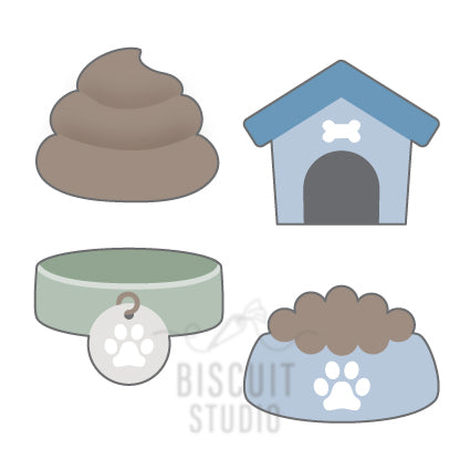 Mini Dog Cookie Cutter Set