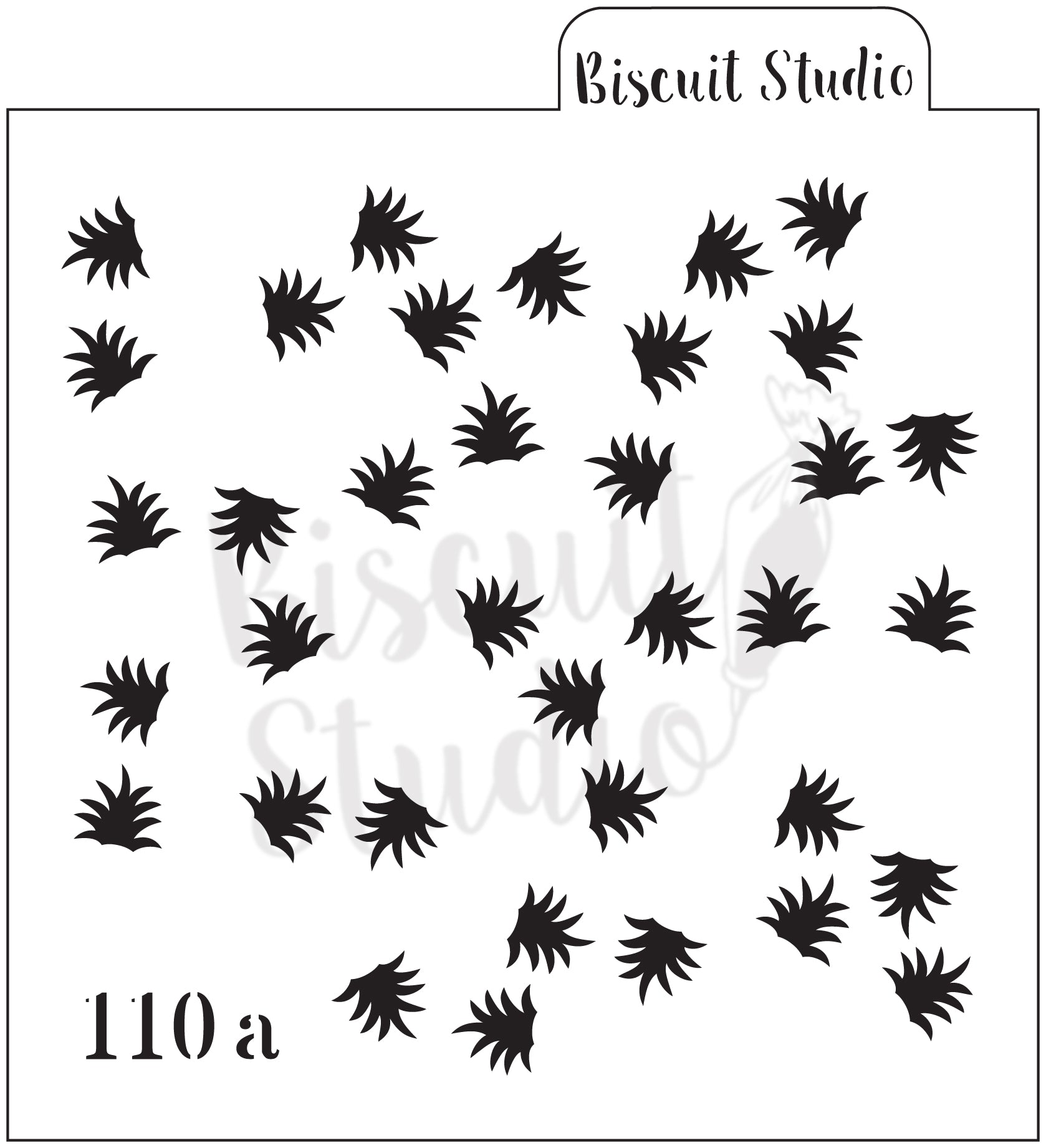 Pineapple background cookie stencil (3 set)