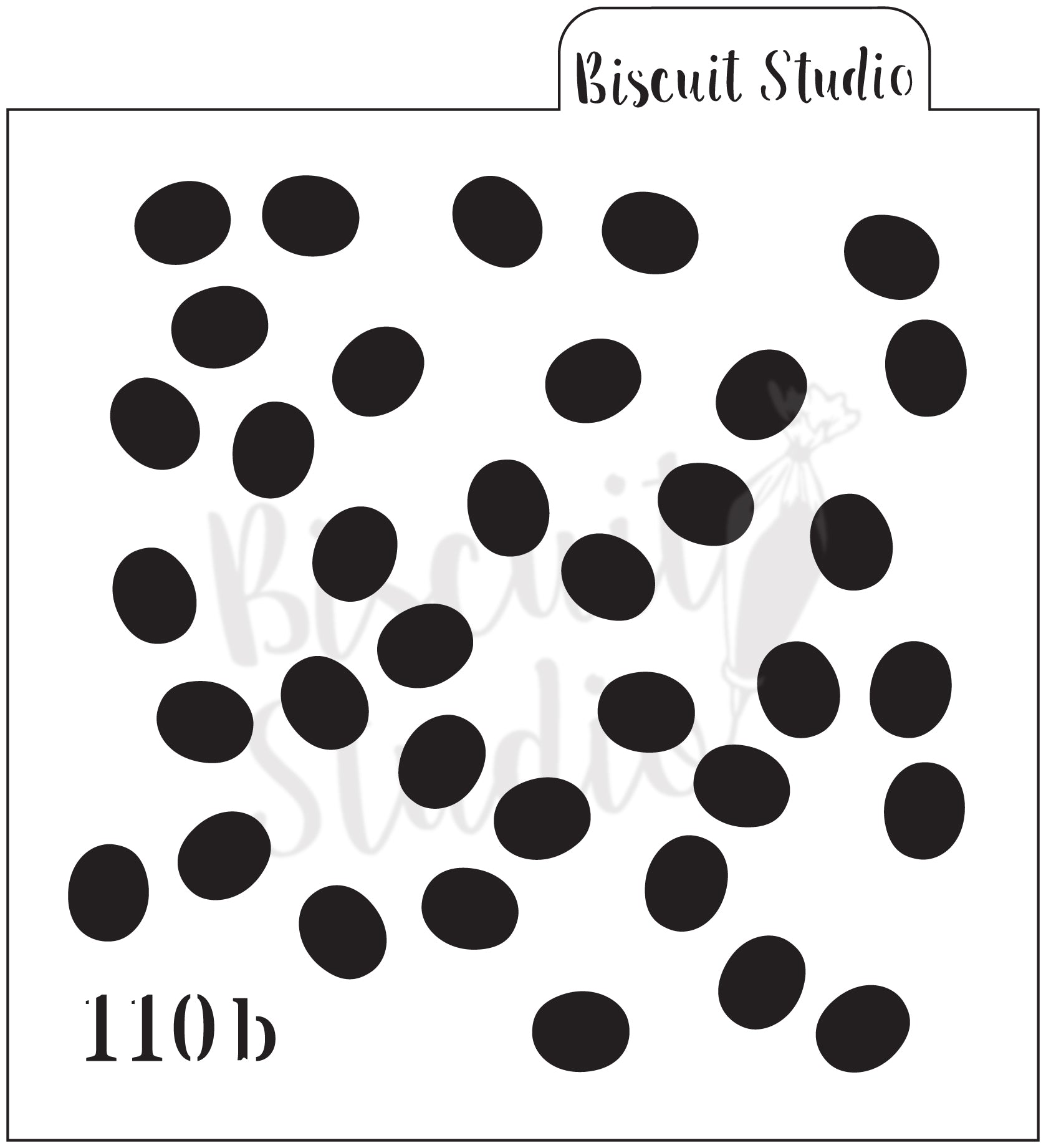 Pineapple background cookie stencil (3 set)