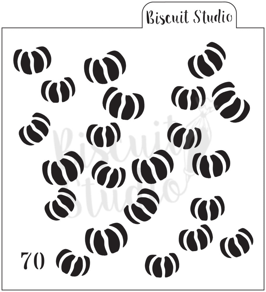 Pumpkins Background cookie stencil 2 set