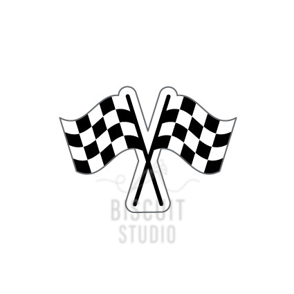 Racing Flags Cookie Cutter