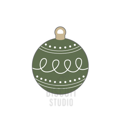 Christmas ornament biscuit cutter design by Biscuit Studio