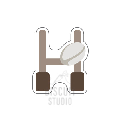 Rugby Post Cookie Cutter