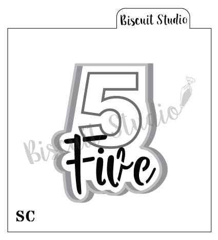 Number five cutter / stencil set