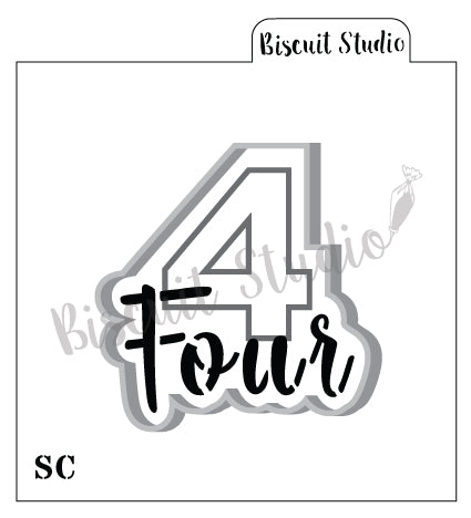 Number four cutter / stencil set