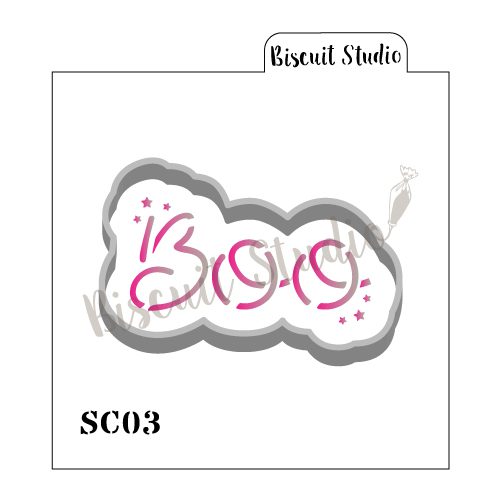 Boo stencil / cutter set