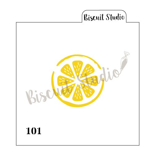 Lemon slice cookie stencil (2 set)