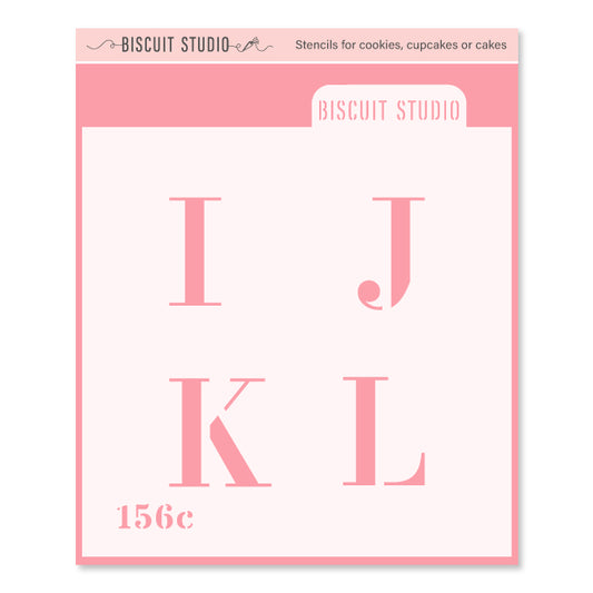 Letters I - L cookie stencil
