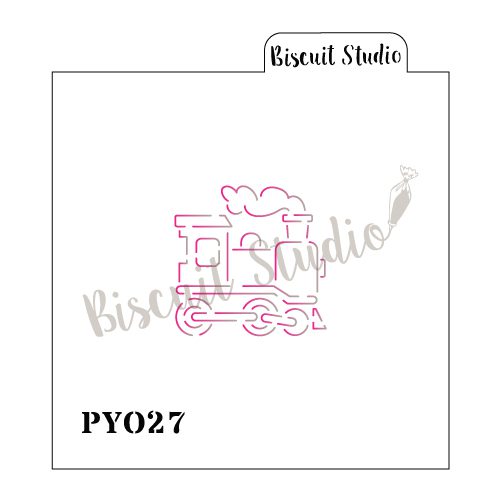 PYO train cookie stencil