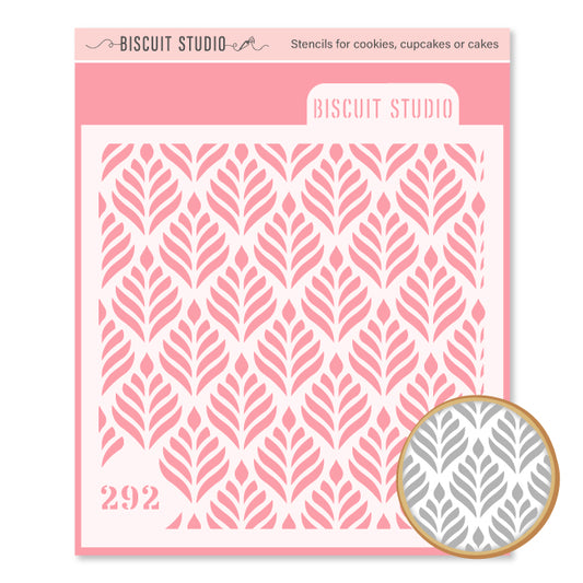 Wheat background cookie stencil – food safe cookie stencil by Biscuit Studio
