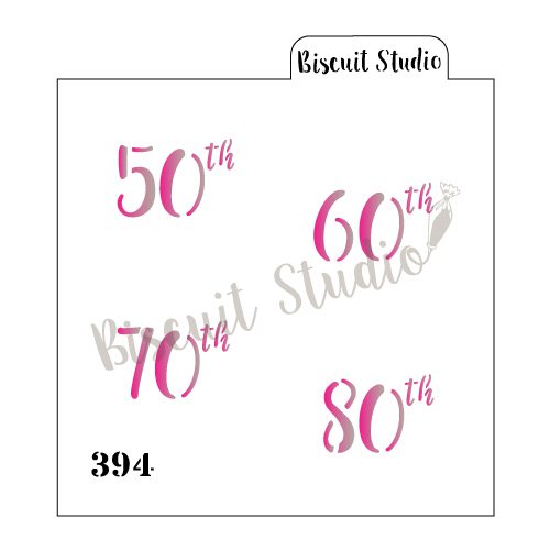 Milestone numbers cookie stencil