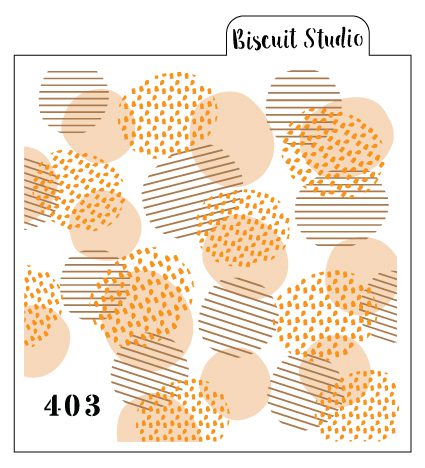 Glamour dots background cookie stencil set of 3