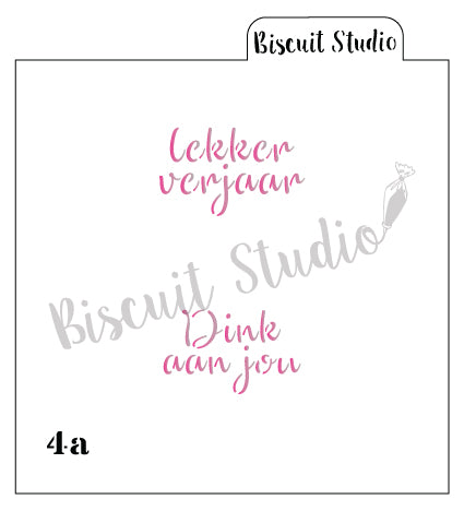 Lekker verjaar cookie stencil