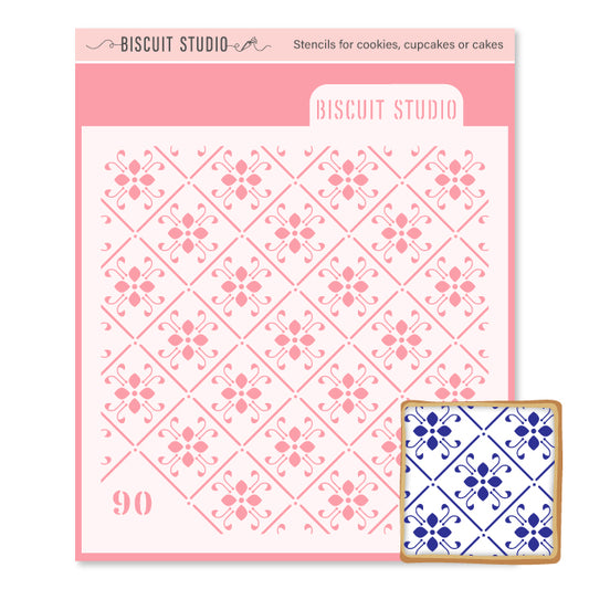 Italian flare cookie stencil
