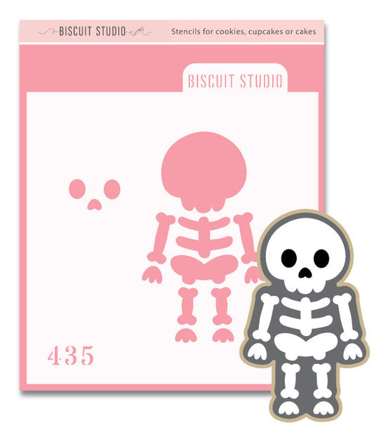 Skeleton Cookie Cutter & stencil set
