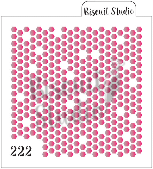 Small honeycomb cookie stencil