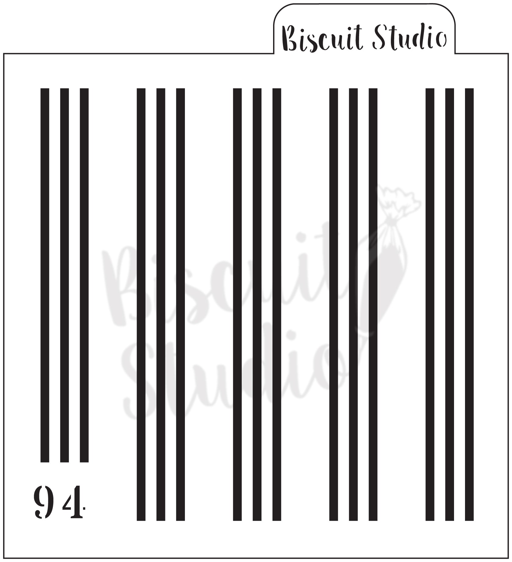 Plaid stripe cookie stencil