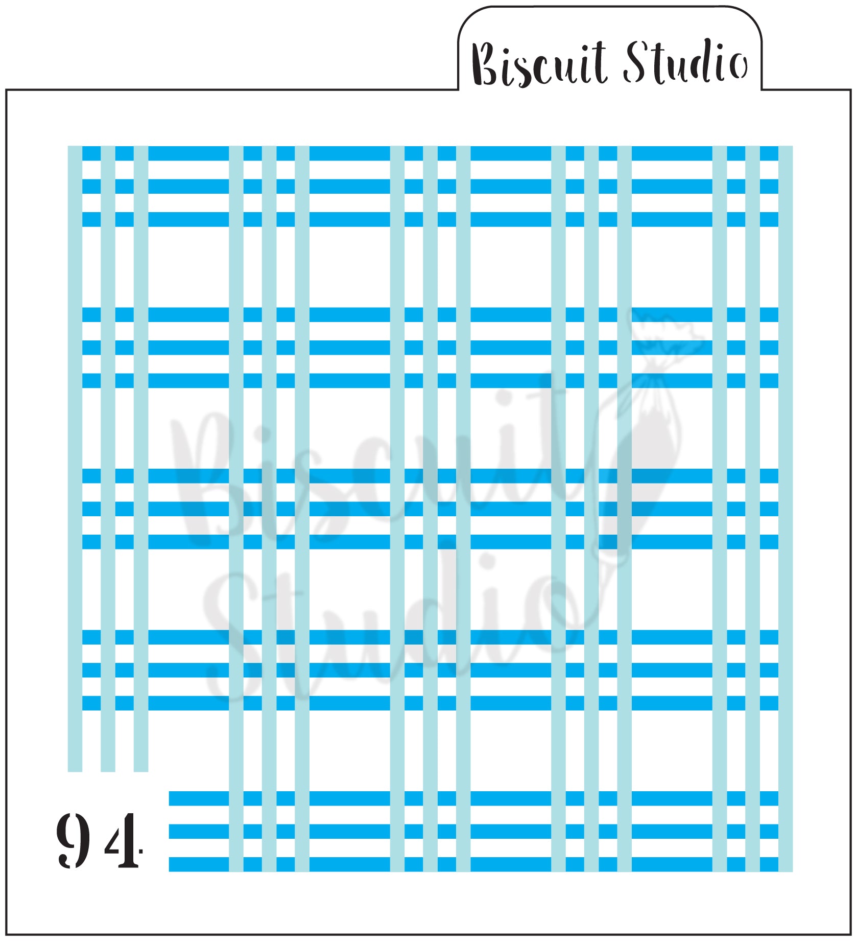 Plaid stripe cookie stencil