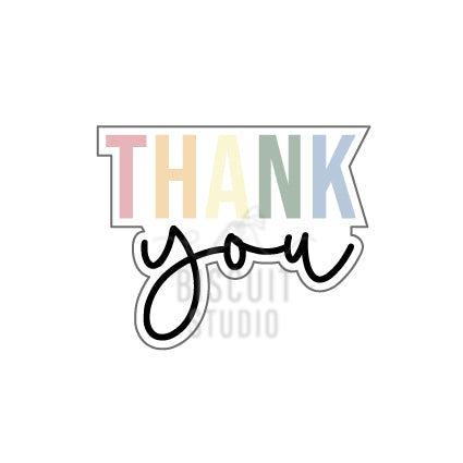 Thank You Plaque Cookie Cutter