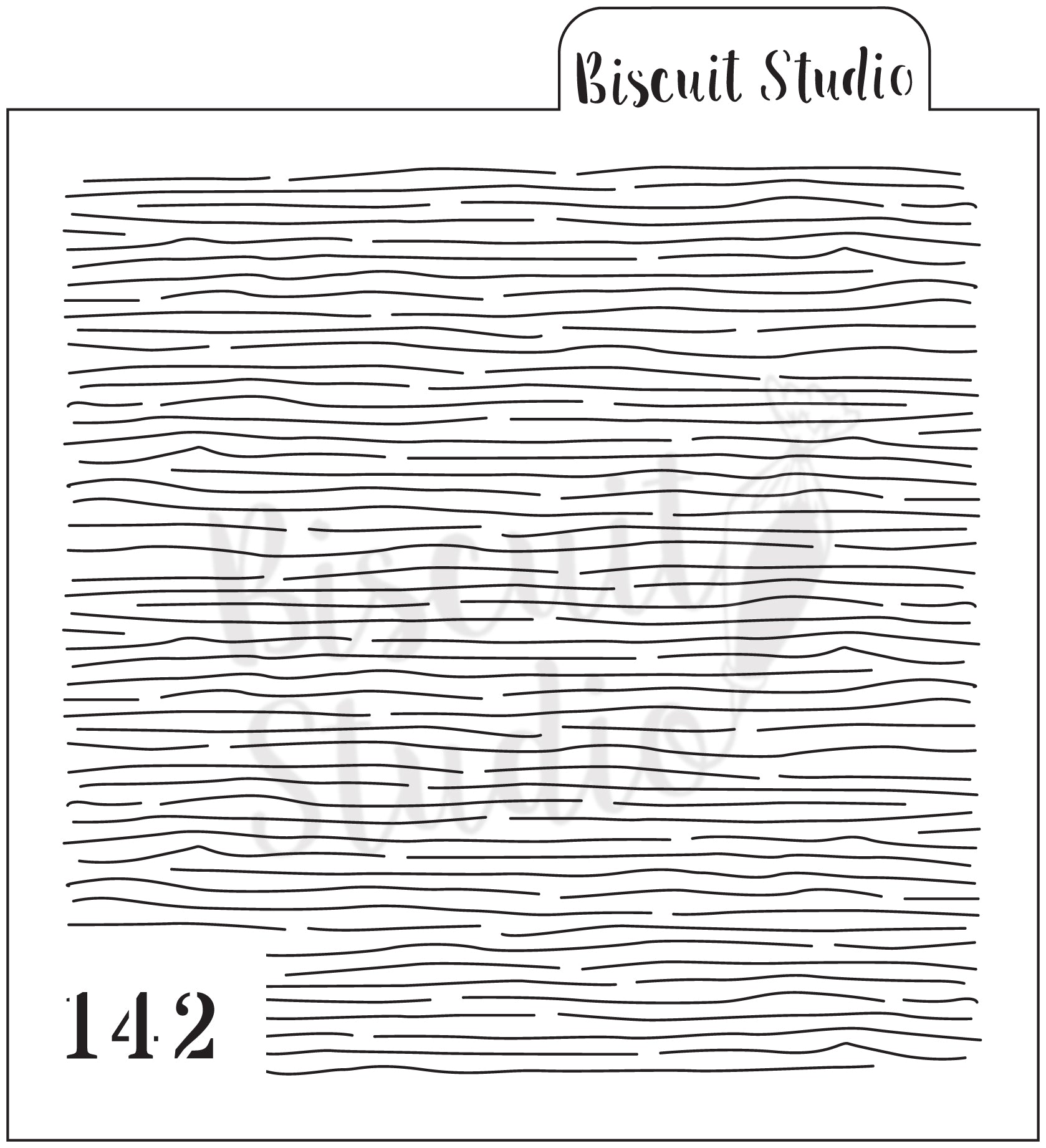 Thin hessian cookie stencil