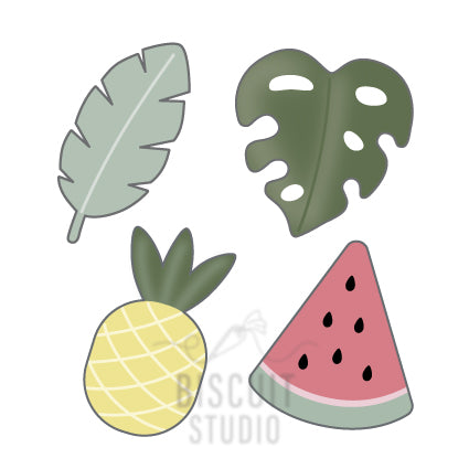 Mini Tropical Cookie Cutter Set