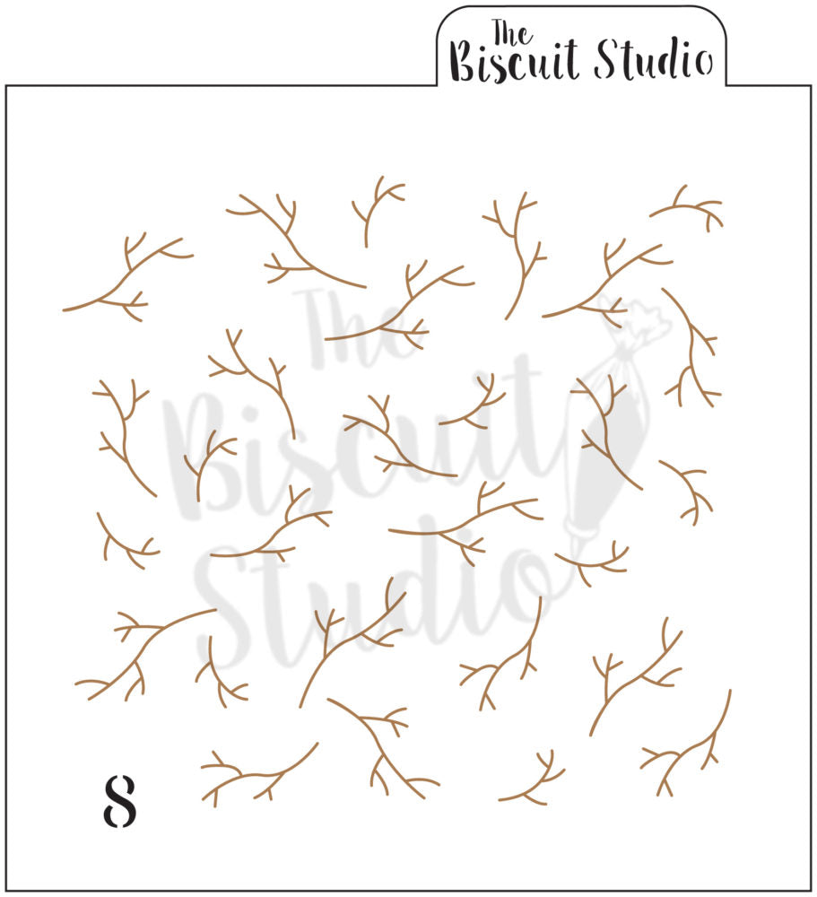 Blossom & branch cookie stencil (2 set)