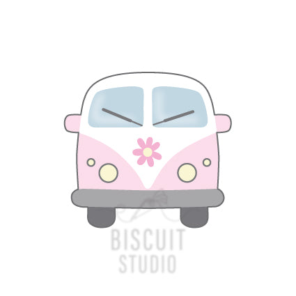 Retro bus cookie cutter