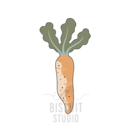 Vintage carrot cookie cutter