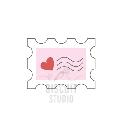Love stamp cookie cutter