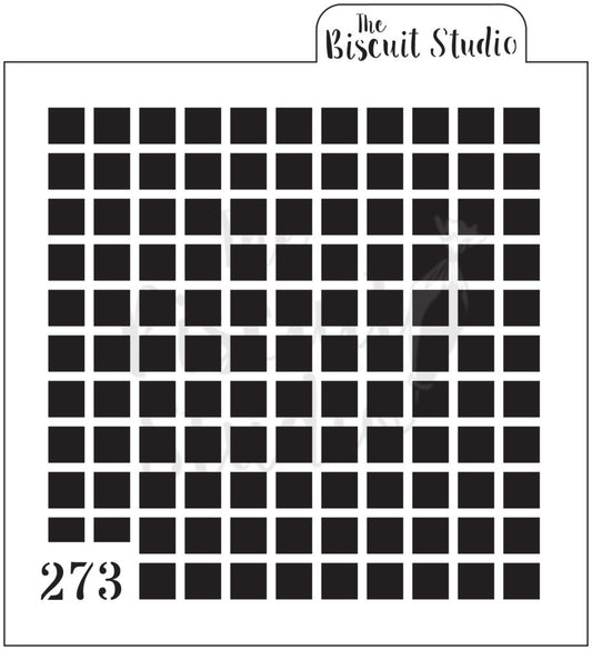 Waffle background cookie stencil