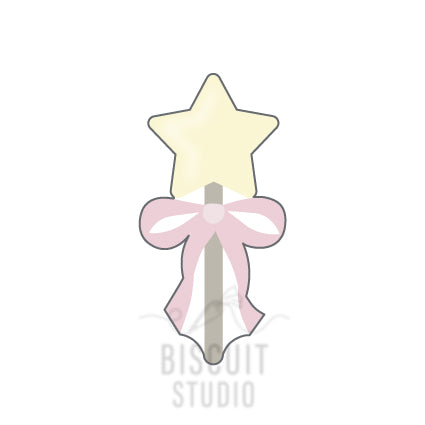 Wand With Bow Cookie Cutter