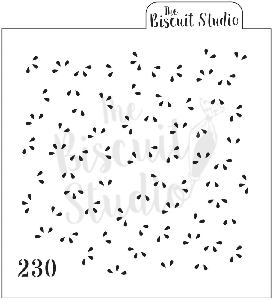 Watermelon background cookie stencil (3 set)