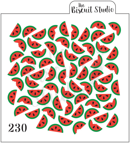 Watermelon background cookie stencil (3 set)