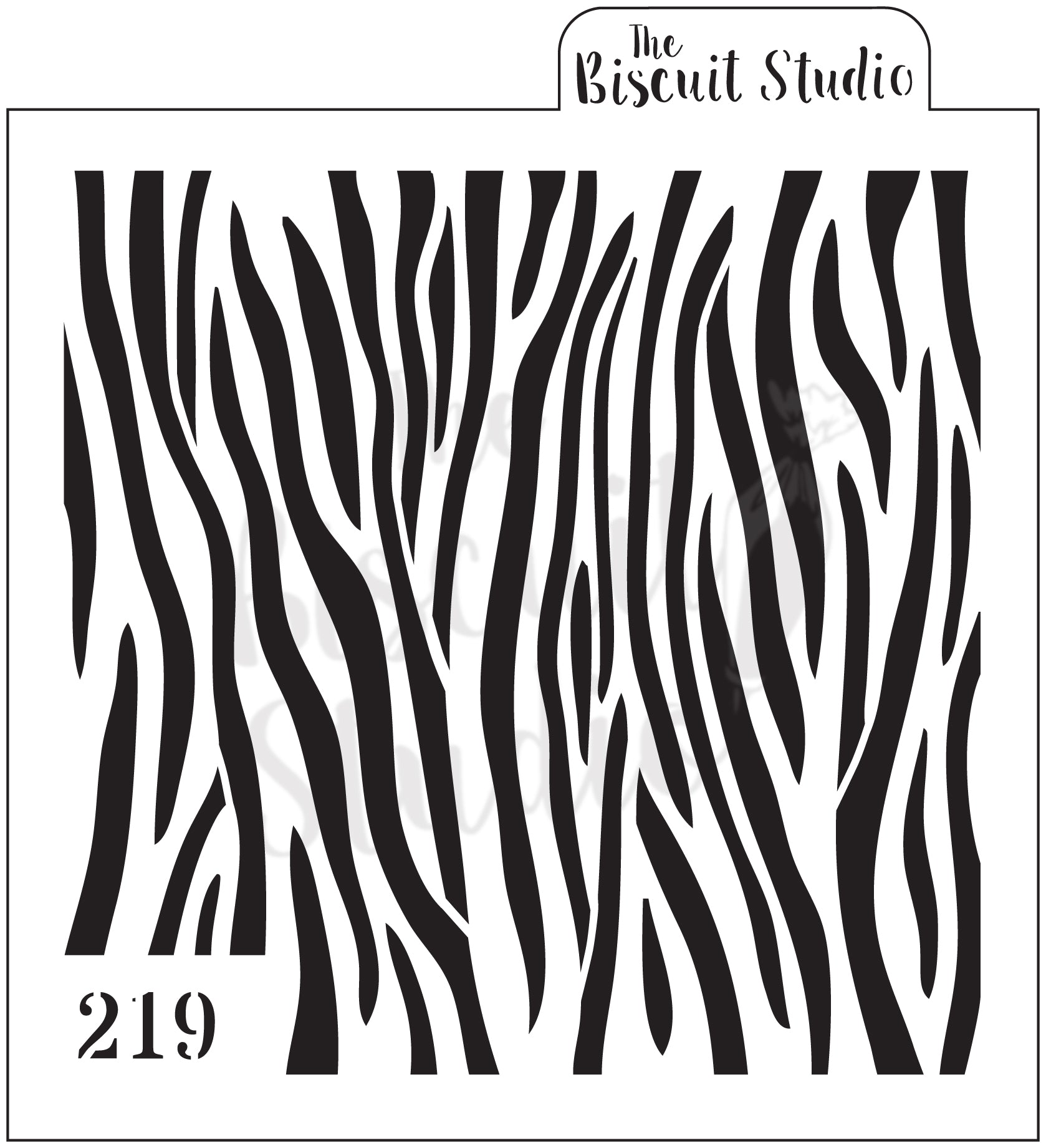 zebra print cookie stencil – biscuit studio