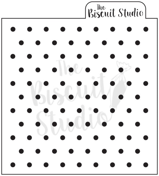 Dots background cookie stencil