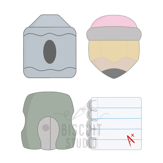 Mini School Cookie Cutter Set