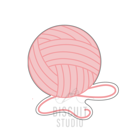 Ball of wool cookie cutter designed by Biscuit Studio.