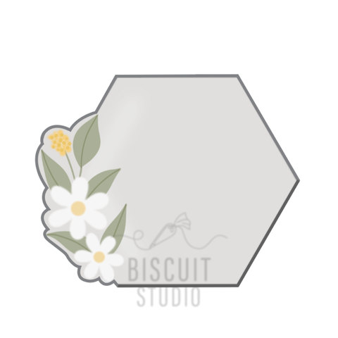 Daisy hexagon Cookie Cutter