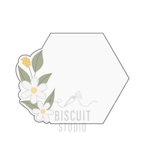 Daisy hexagon Cookie Cutter
