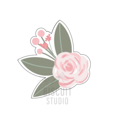 Rose cluster cookie cutter