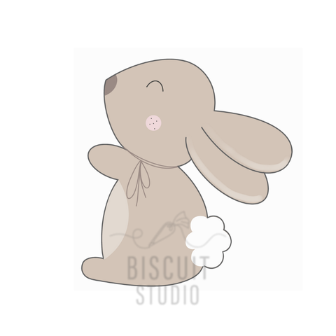 beige bunny cutter design by Biscuit Studio