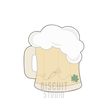 Beer mug Cookie Cutter – food safe PLA cookie cutter by Biscuit Studio