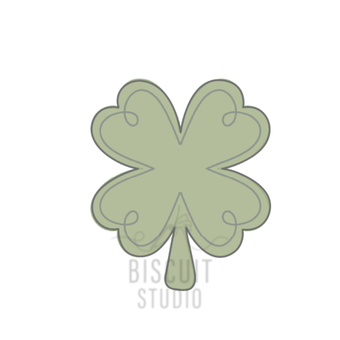 4 leaf clover Cookie Cutter – food safe PLA cookie cutter by Biscuit Studio