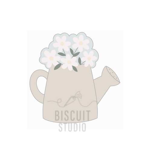 Watering can with daisies Cookie Cutter