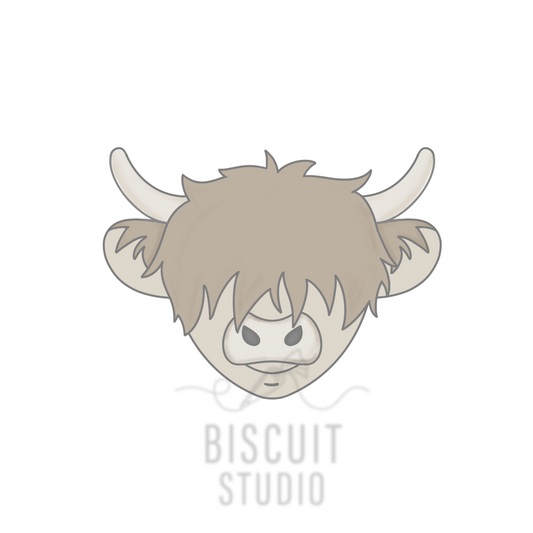 Highland cow V2 Cookie Cutter