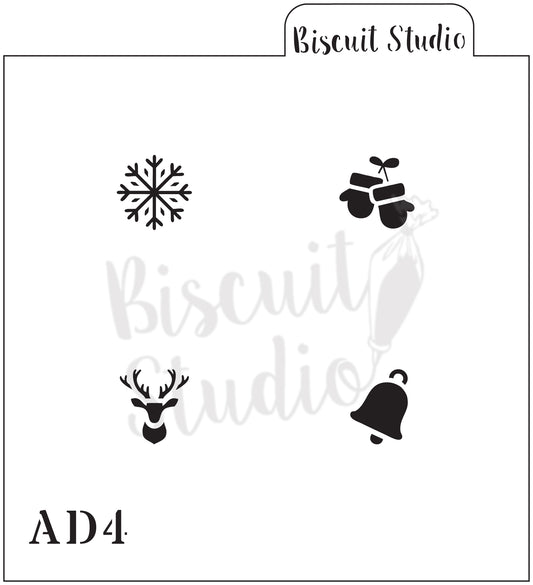 Advent icon cookie stencil