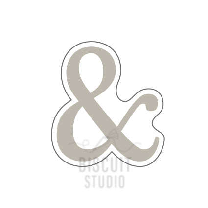 Ampersand cookie cutter