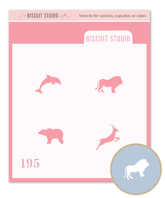 Animal icons Cookie Stencil
