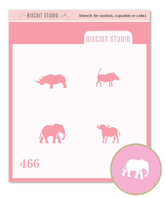 Animal icons V3 Cookie Stencil